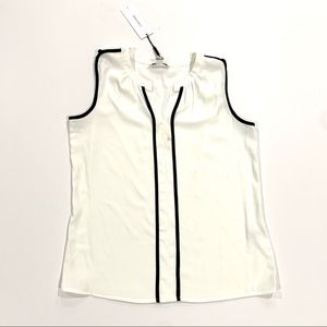 Calvin Klein Women’s White Blouse Top